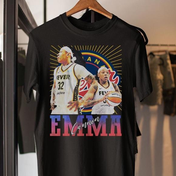Tops - Emma Cannon - Indiana Fever - Unisex Black T-Shirt